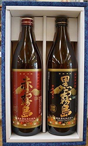 Amazon.co.jp: 赤霧島（芋）・黒霧島（芋） 25度 900ml 2本入り